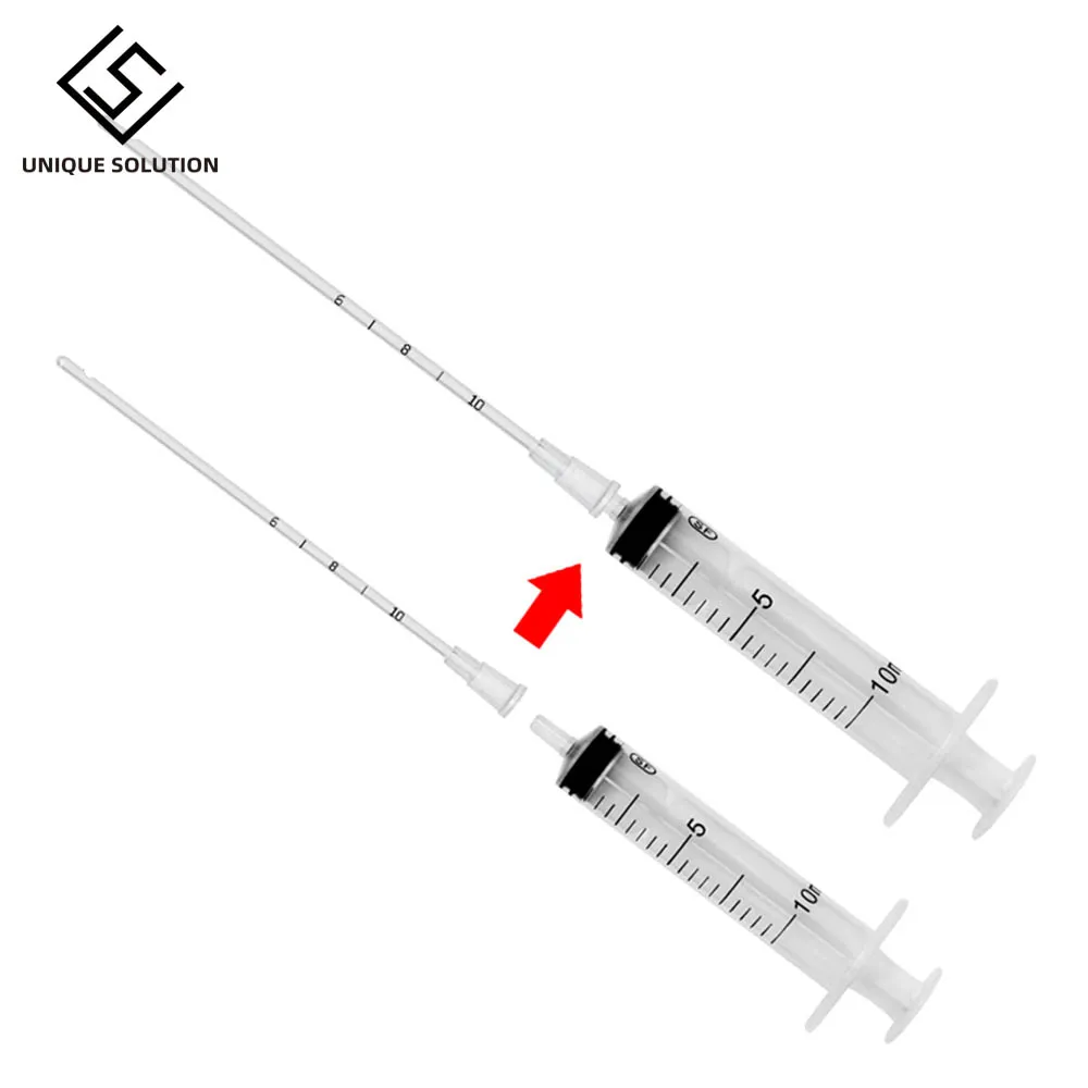 Flexível Macio Canino Cão Cabra Ovelha Pássaro Coelho Artificial Inseminação ai Raça Feed Whelp Catéter Haste 80 mm 120 mm 150 mm 10 Peças - Imagem 4