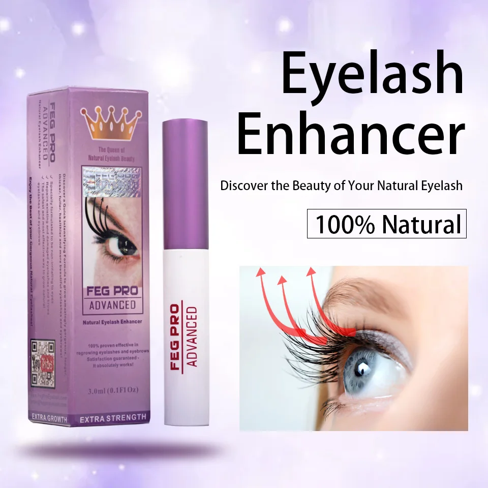 FEG Eyelash Growth Serum100% Original Eyelash Treatment Serum Natural Medicine Eyelash Growth Enhancer Lengthening Longer makeup