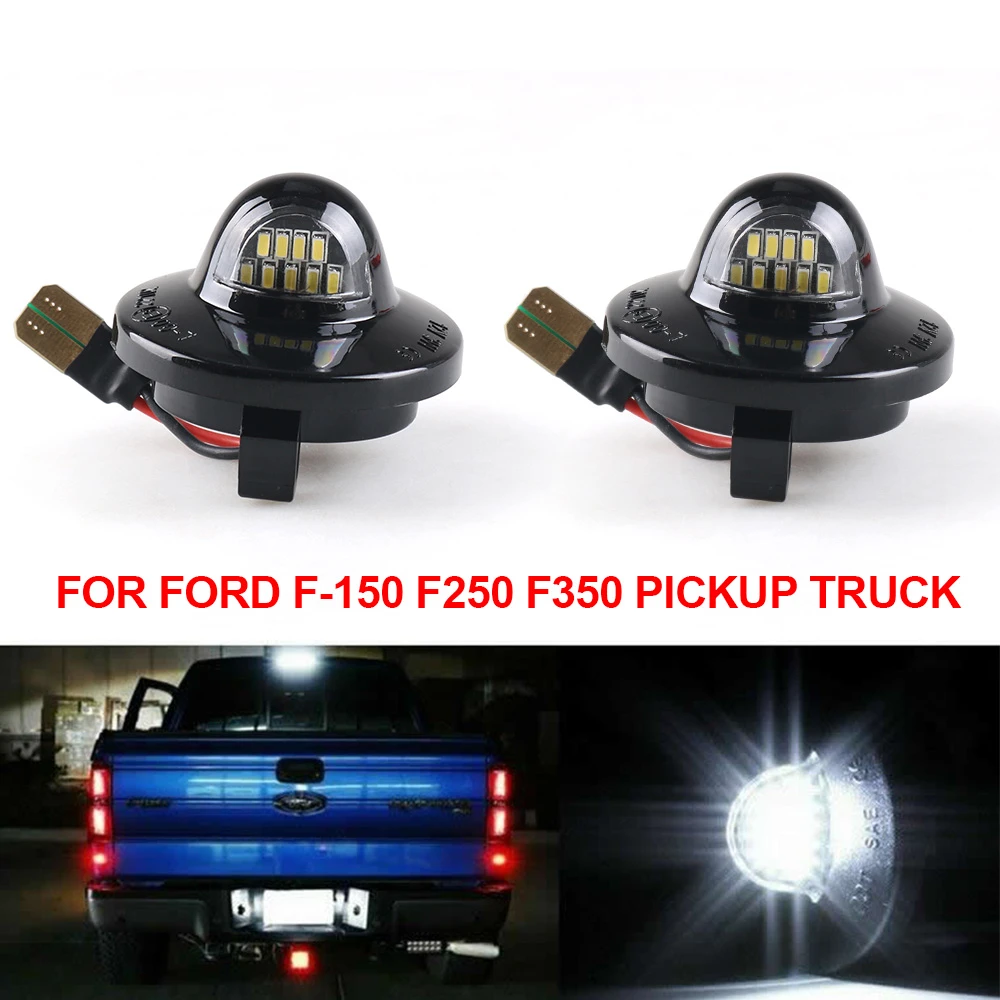 luce bianca 2 luci per targa a LED per camion JinXiu compatibile con Ford F-150 F-250 F-350 F-450 F-550 F-550 