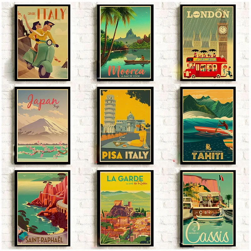 Art Painting New York London Italy Wall Canvas Nordic Posters And Prints Pictures For Living Room Home Decor | Дом и сад