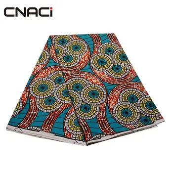 

CNACI New Veritable Wax African Ankara Fabrics Fashion Design 6 Yards/Piece Ankara African Wax Print Fabric Batik For Lady Dress