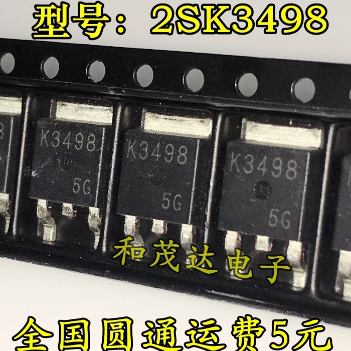 5 шт/2SK3498 K3498 400 V/3A TO-263 TO263