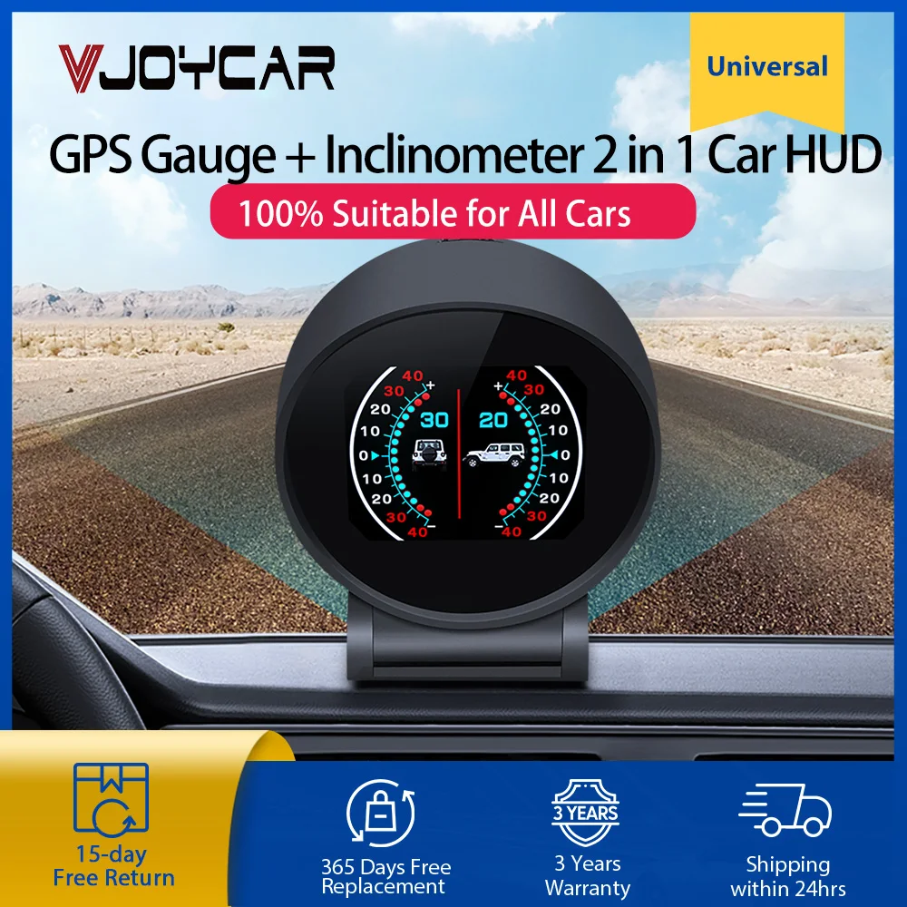 Jadeshay Car Inclinometer Slope Indicator Road Safety Instrument Level Vehicle Vehicle Inclinometer 