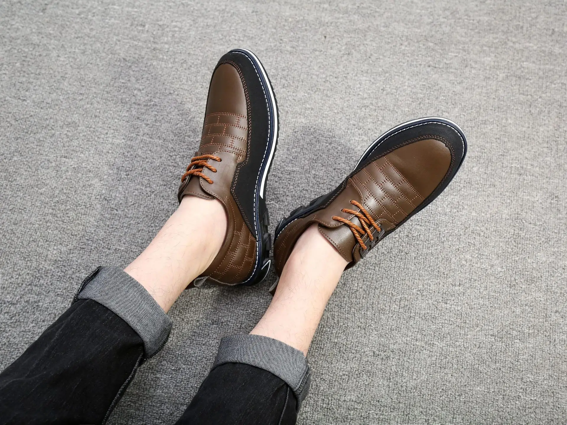 

Classic Business Men's Dress Shoes Fashion Elegant Formal Wedding Shoes Men Slip On Office Oxford Shoes For Men Black