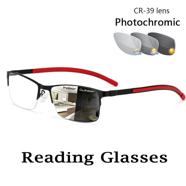 Photochromic Reading Glasses Men Women Presbyopia Eyeglasses Sunglasses  Discoloration with Diopters 1.0 1.25 1.5 1.75 2.0 . - AliExpress