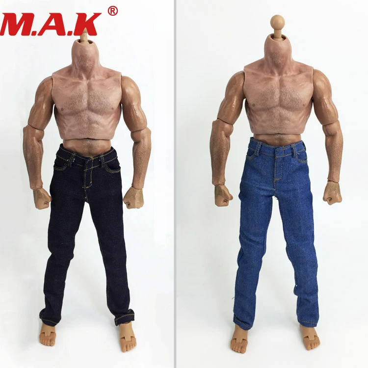 Мужские джинсы в масштабе 1:6 штаны брюки одежда модель игрушки подходит для 12
