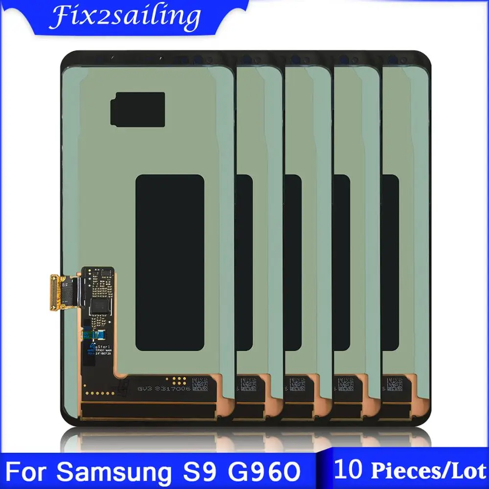 10 шт./лот для SAMSUNG Galaxy S9 G960 G960F ЖК-дисплей+ сенсорный экран протестированный рабочий ЖК-дисплей
