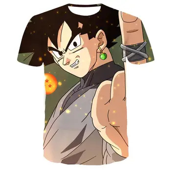 

Super Saiyan 3D T Shirt Anime Dragon Ball Z Goku Summer Fashion Tee Tops Men / Boys Master Roshi Print Cartoon T-shirt Plus Size
