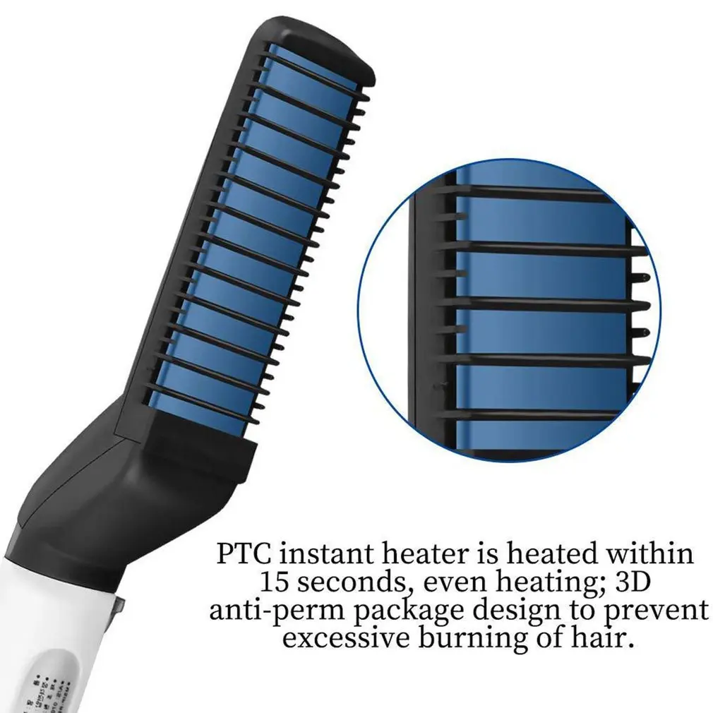 

Straight Dual-use Comb Travel Hair Comb Home Multi-function Hair Comb Personal Care Men's Hair Styling Comb Roll Electric 100 °C