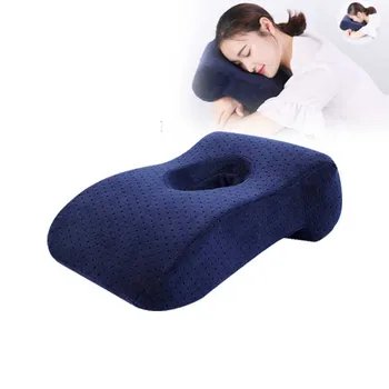 

Nap Sleeping Face Pillow Foam Nap Pillow Slow Rebound Desk Pillow With Hollow Design For Face Down Pillow Sleeper Back Support