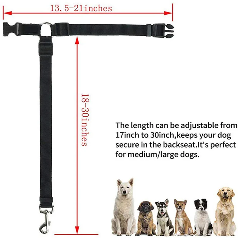 Pet Safety Rope Ring Dog Riding Safety Belt Leash Set