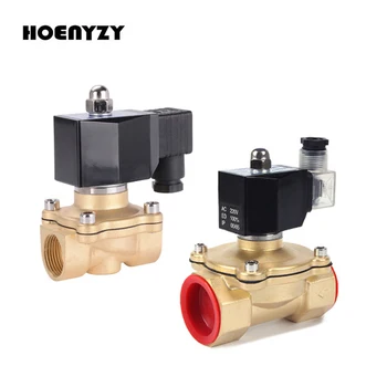 

1/4" 1/2" 3/4" 1" 1-1/4" 1-1/2" 2" Normally Closed Brass Water Valve Solenoid Valve IP65 for Water Oil Air 12V/24V/220V/110V