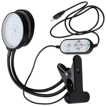 

Clip Fill Lamp Adjustable Waterproof USB Interface High Power 78LED Plant Growing Light Timing Useful Dimming Round Outdoor 2