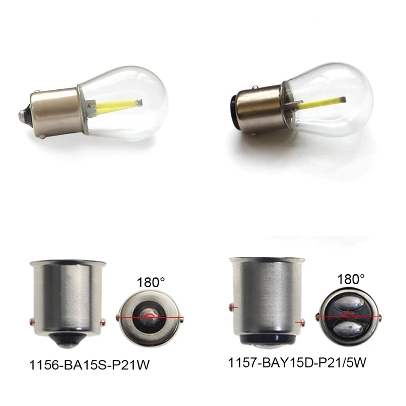 1156-BA15S-1157-BAY15D-BAU15S-Car-LED-2-COB-Filament-Light-Turn-Signal ...