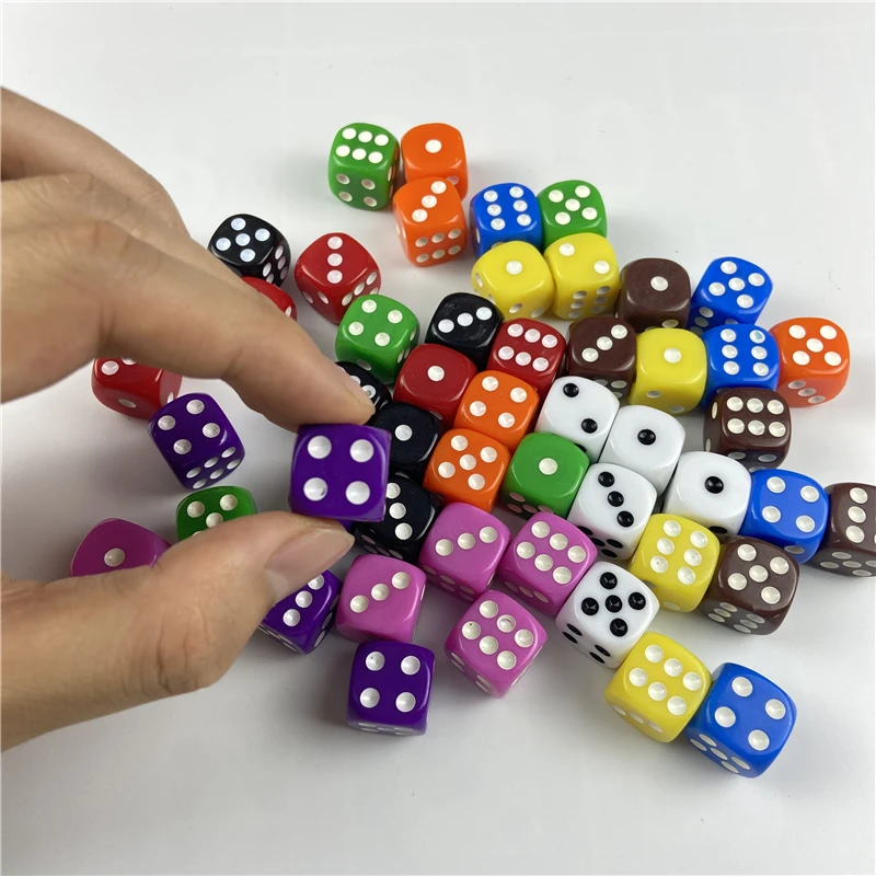 Drinking Dice Acrylic for Party Games 10Pcs