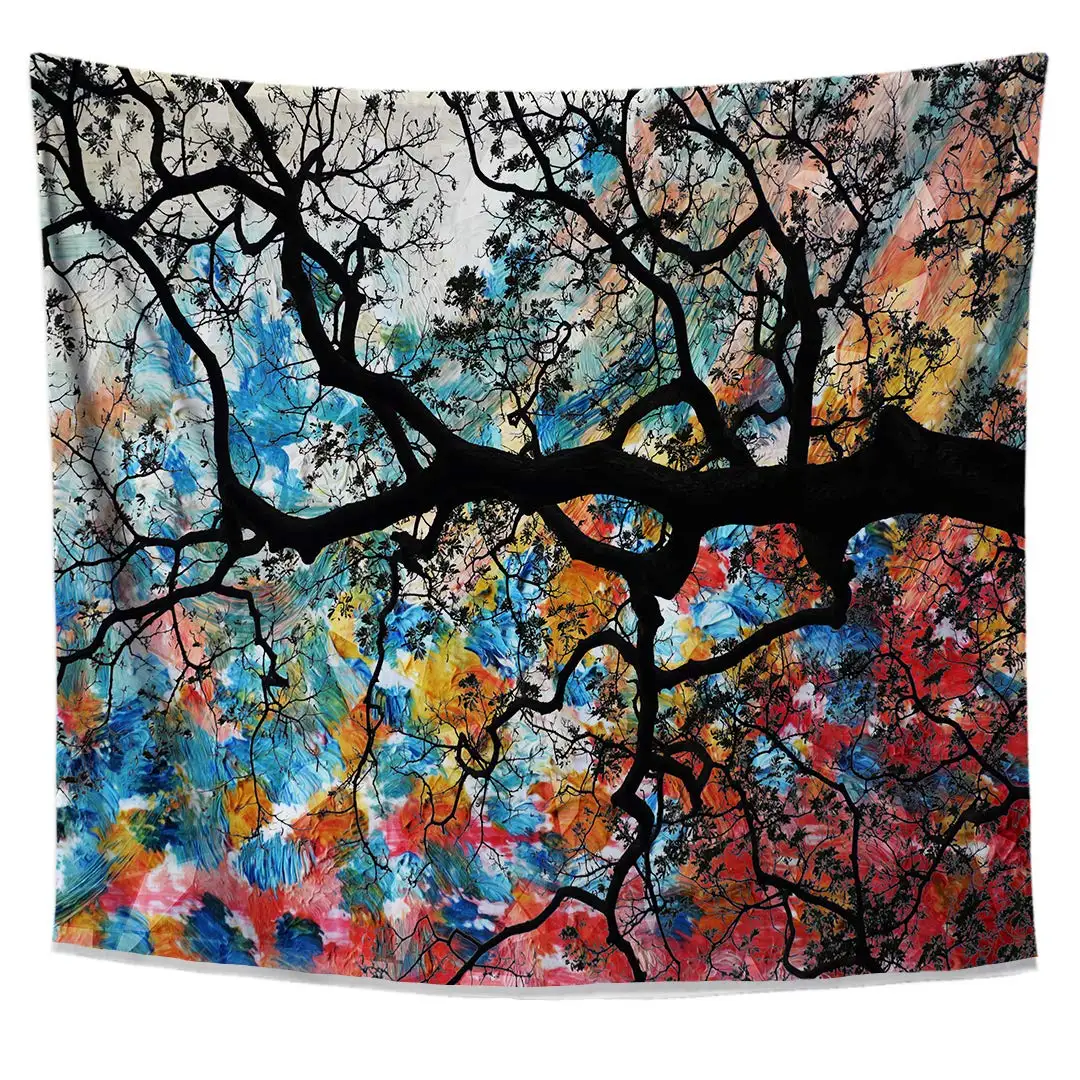 

Chi Tree Japanese Cherry Blossom Design Wall Decor Tapestry