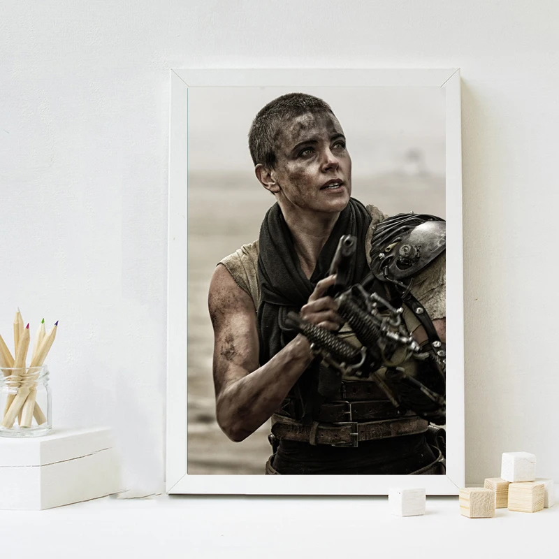 Mad Maxes Дорога ярости Charlize Theron обои Искусство Холст Плакат Картина настенное