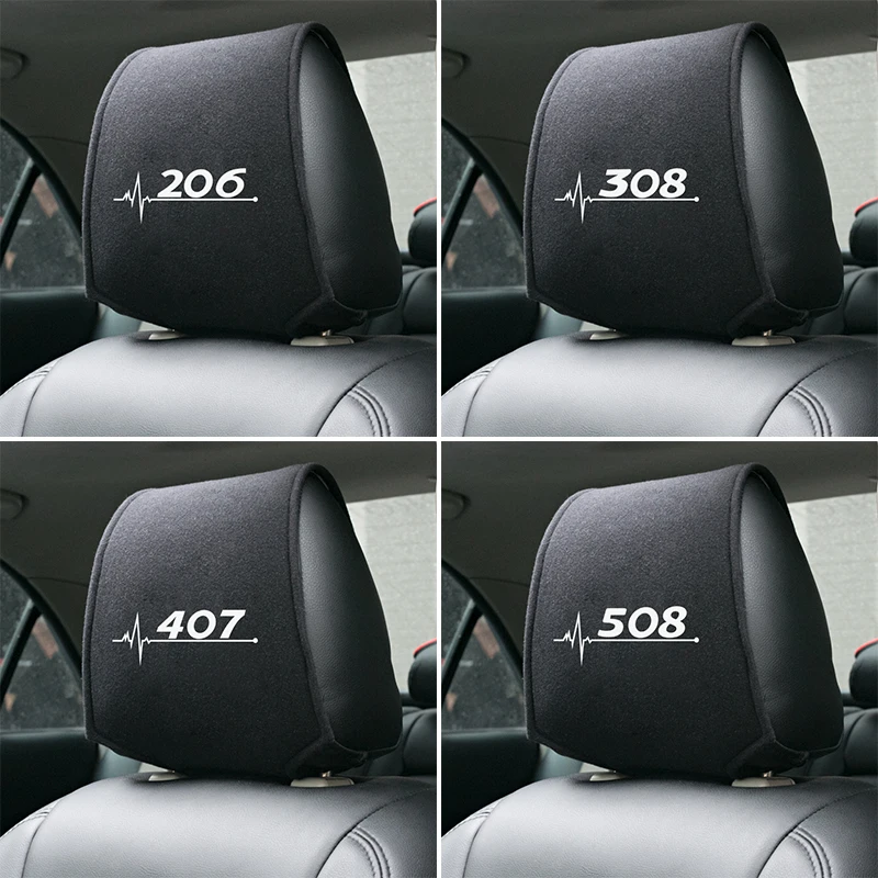 Accessori interni copri poggiatesta universale car styling per Peugeot 206  207 208 306 307 308 407 408 508 2008 3008 accessori - AliExpress