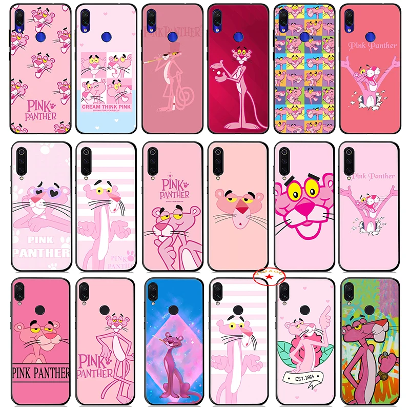 Pink Panther Soft Silicone Case for Xiaomi Redmi Note 8 7 6 5 Pro 4X 5A Cover |