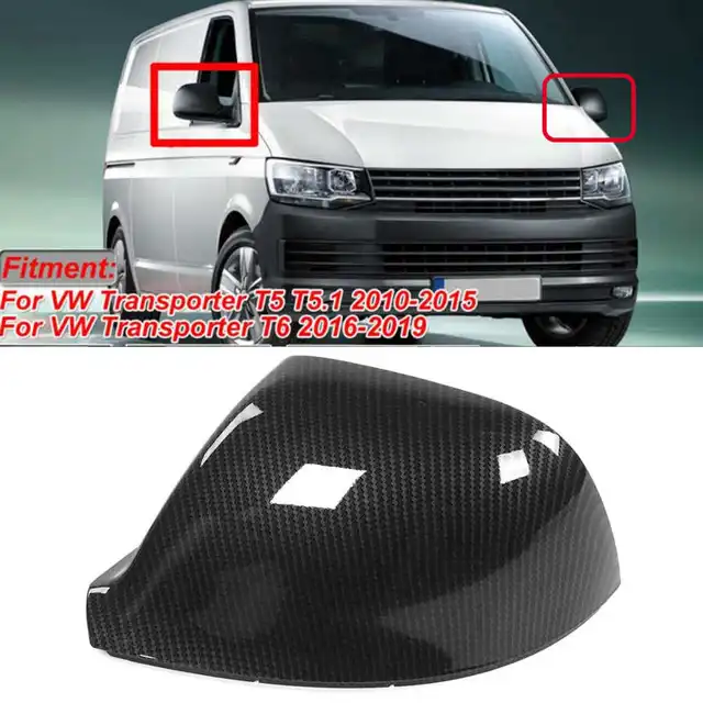 Carbon Fiber Style Rearview Mirror Cover Cap Housing Left +Right Side Fit  for Transporter T5 / T5.1 / T6 Car Auto Accessories - AliExpress