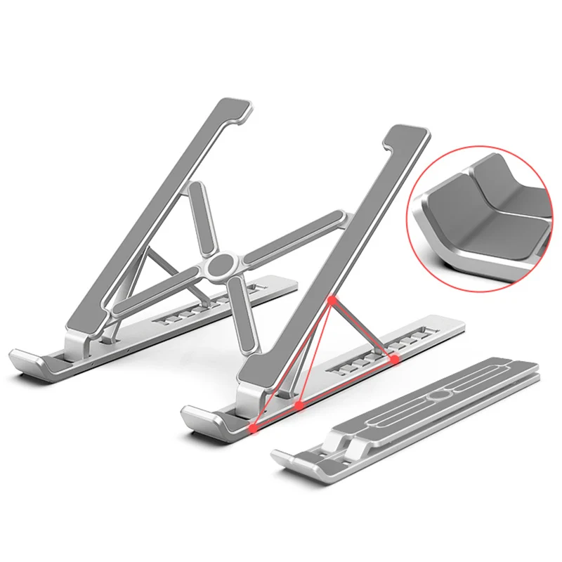 Portable 11-17 inch Laptop Stand Foldable Notebook Stand Holder For Macbook Lapdesk Aluminum Alloy 