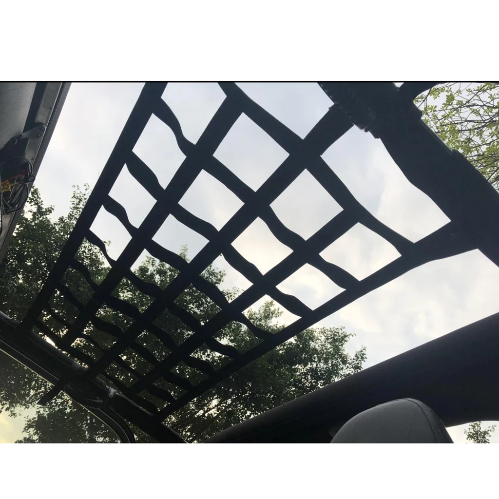 Durable Cargo Net Back Window Roof Net Hammock for Wrangler 97-17