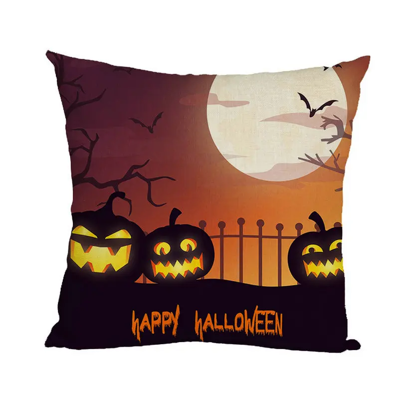 40x40 см 45x45 и надписью &quotHappy Halloween&quot Подушка Чехол диванная подушка крышка Печать