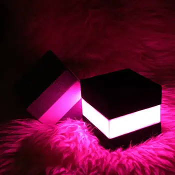 

3 Modes LED Cube Night Light Colorful USB Rechargeable Touch Night Light Bar Cafe Restaurant Decoration Lamp Torch Lantern