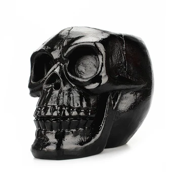 

Black/Pink Skull Resin Pencil Holder Halloween Decorative Skeleton Head Stationery Desktop Organizer GDeals