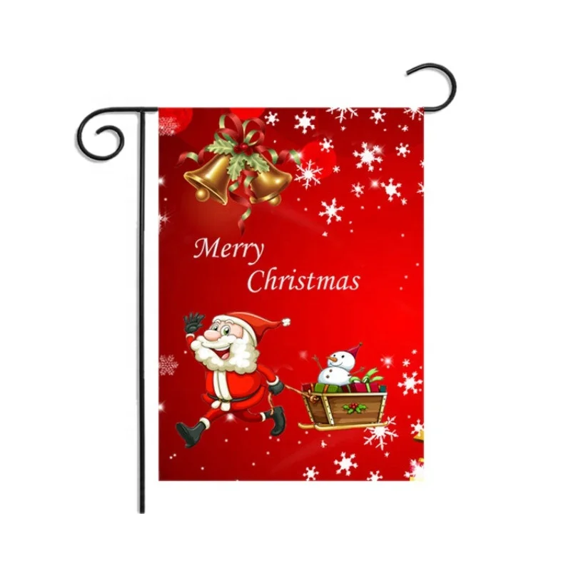 

Merry christmas garden flags Xmas Tree Burlap Yard Winter Flag Double Sided Printed With Truck Thanksgiving flags