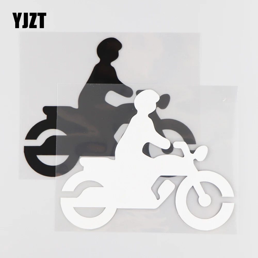 

YJZT 15CM*12.1CM Motorcycle Cartoon Creative Vinyl Decal Decoration Car Sticker 1A-0165
