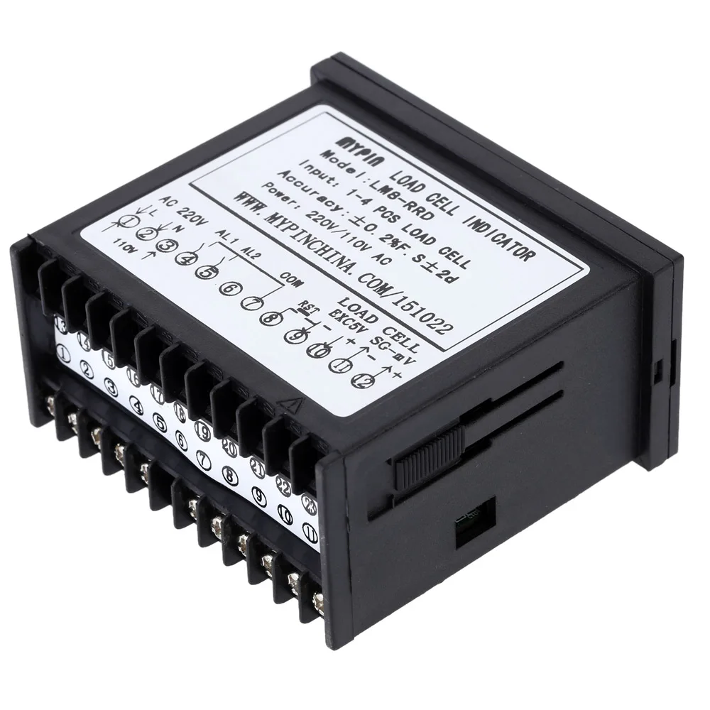 

Hot LM8-RRD Digital Weighing Controller Indicator LED Weight Controller Indicator 1-4 Load Cell Signals Input 2 Relay Output 4
