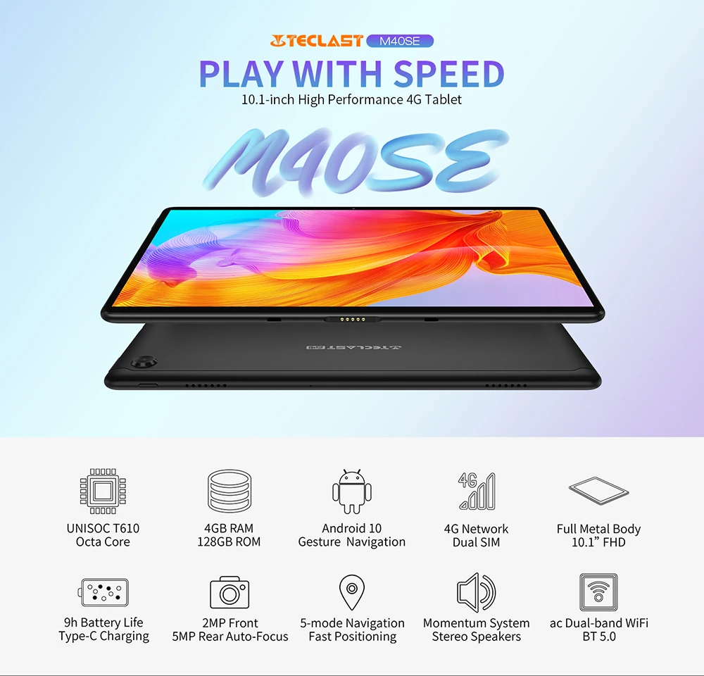 Teclast M40SE 10.1 Inch 1920×1200 Tablet Android 10.0 Octa Core
