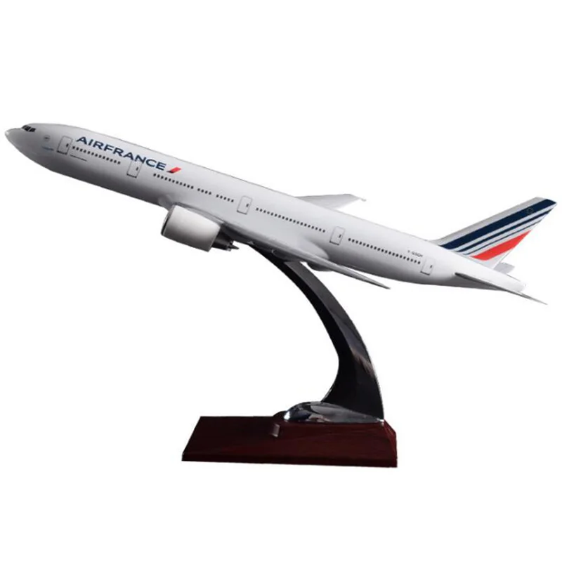Коллекционные Boeing 777-300 Большой 32 см Air Франция авиалинии игрушечные модели самолетов литье под давлением сплав модель самолета подарки для детей