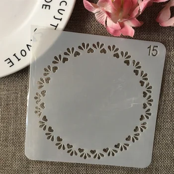 

13cm Small Hearts Circle Round DIY Layering Stencils Wall Painting Scrapbook Coloring Embossing Album Decorative Card Template