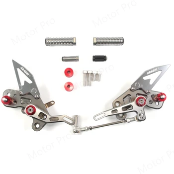 

Adjustable Footrests For Kawasaki Z125 Pro 2016 - 2019 Motorcycle Accessories Foot Pegs Rest Rearset Rear Set Pedal GRAY 2017 18