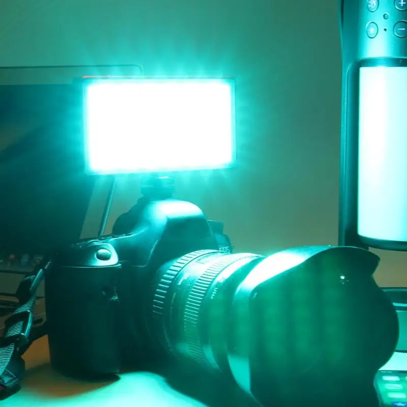 RGB 360 цветов светодиодный свет затемнения 2500 K-7000 K 10W Vedio панель заполняющий свет 1/4 винт адаптер для камеры штатив Свет Фото аксессуары