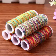 5 шт. около 110 м радужные цветные швейные нитки ручная стеганая вышивка нить для шитья Домашняя одежда аксессуары для ремонта