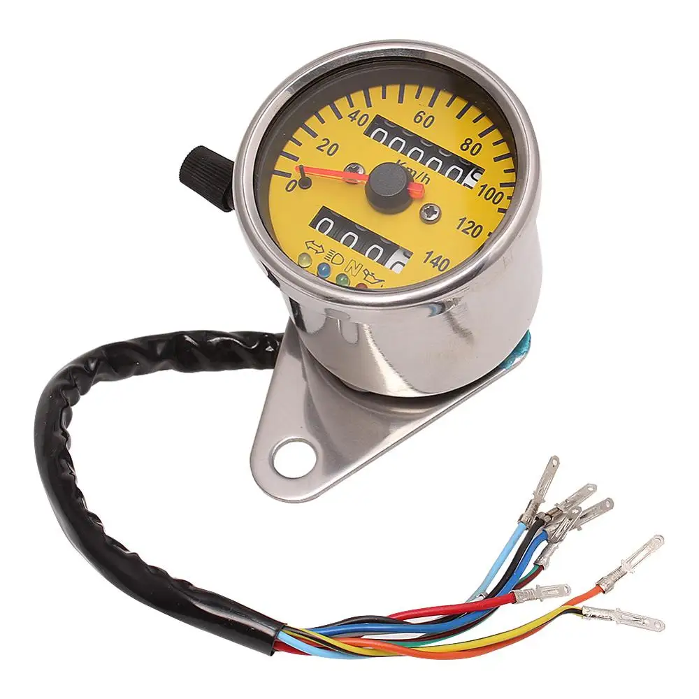 Универсальный одометр для мотоциклов Cafe Racer универсальный с двойным измерителем