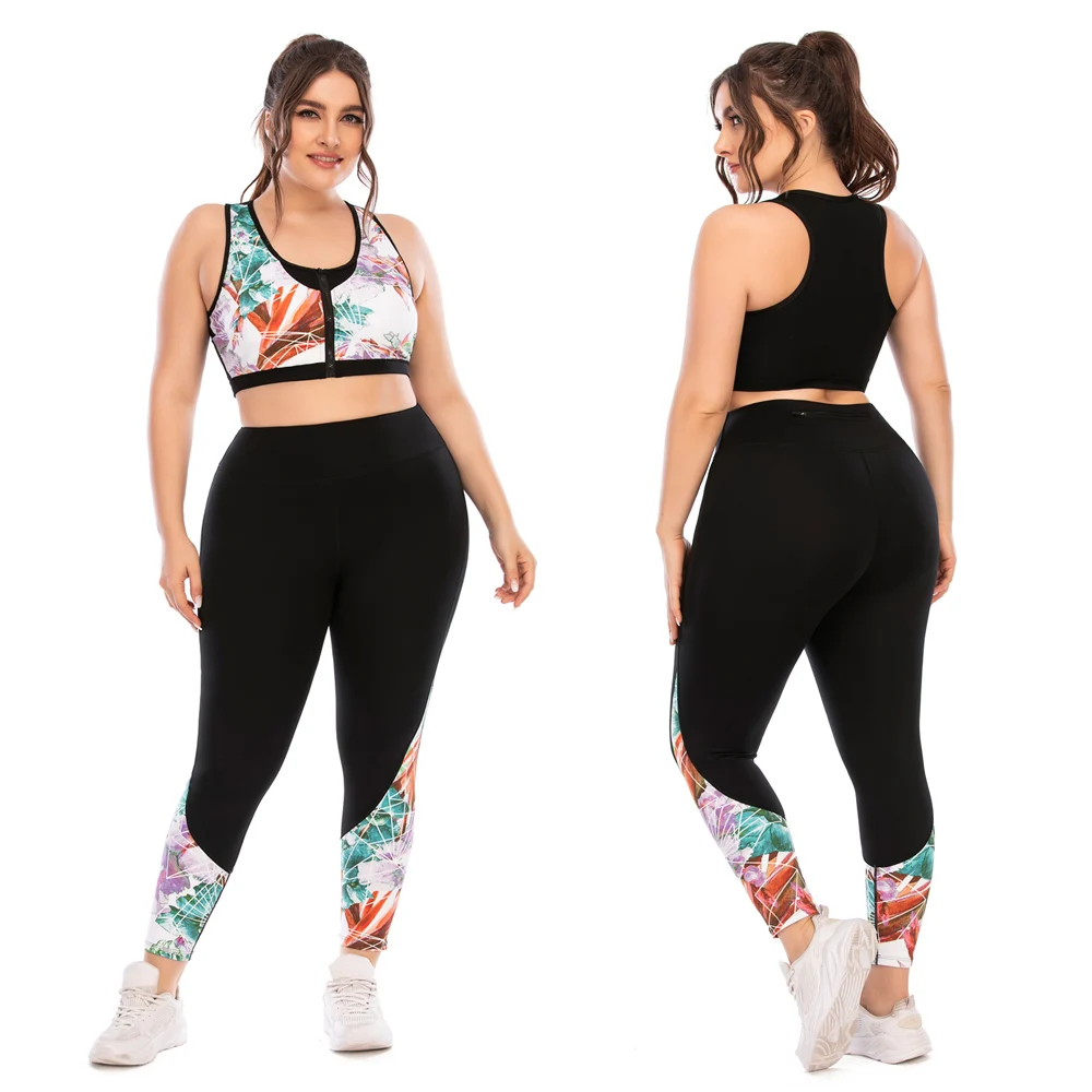 New Women Tracksuit Yoga Suit Sportswear Sportsuits Plus Size For Female Gym Sport Running Sets  Big Large Tacking Wear