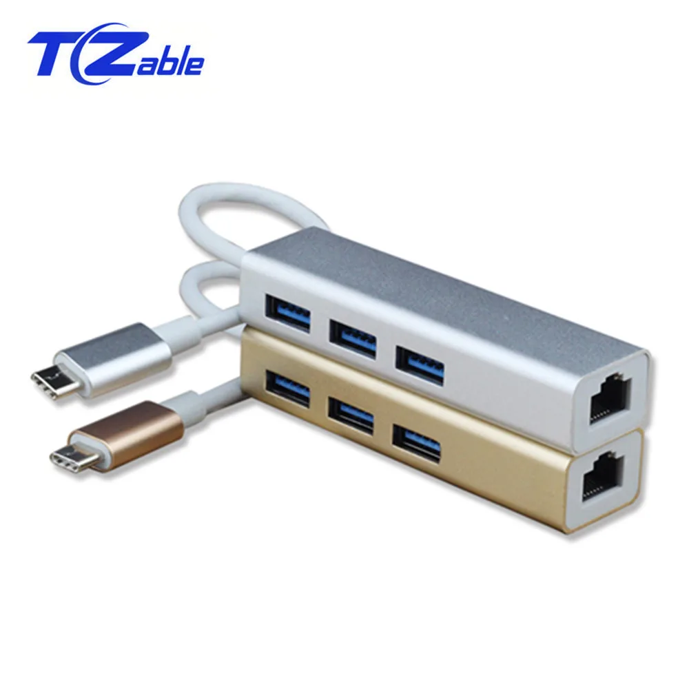 Адаптер USB C RJ45 для сетевого разъема 3 0 MacBook Samsung ноутбука Huawei P20 Pro адаптер