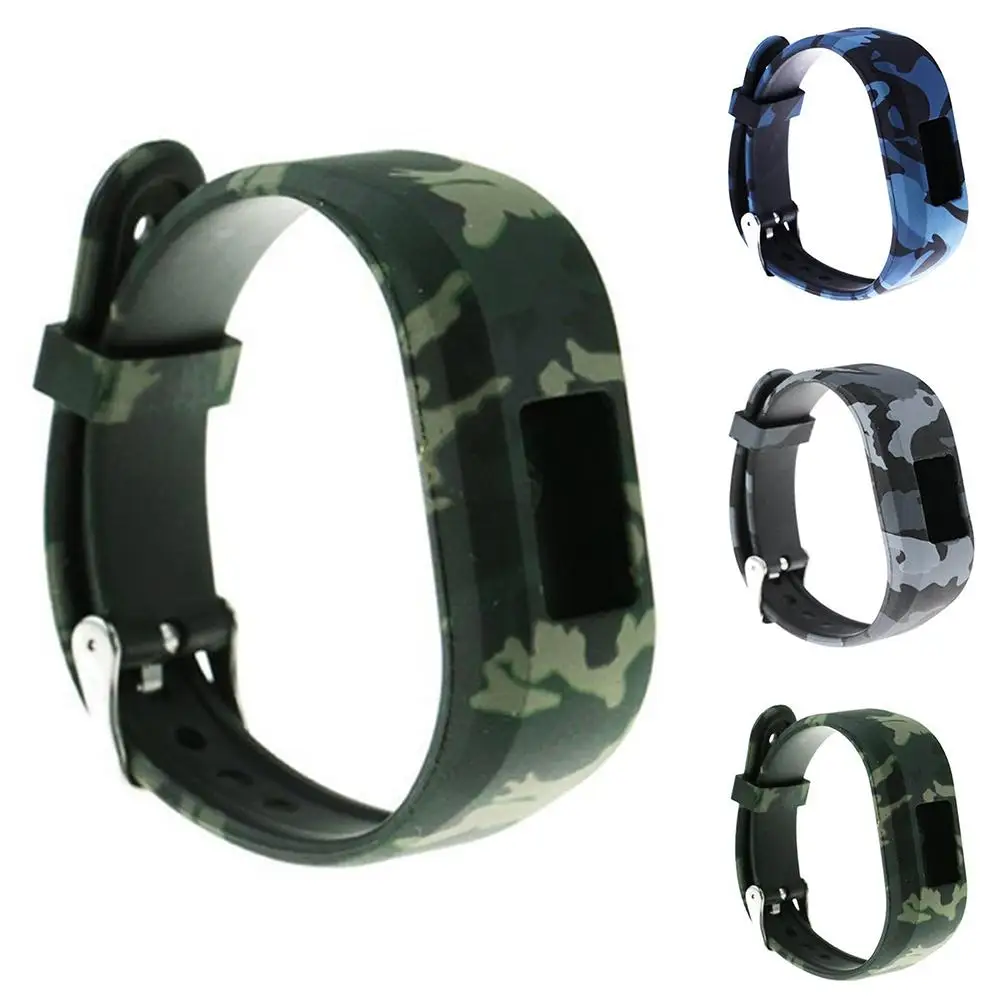 

New Arrival Replacement Camouflage Silicone Wrist Strap Watch Band for Garmin Vivofit JR2