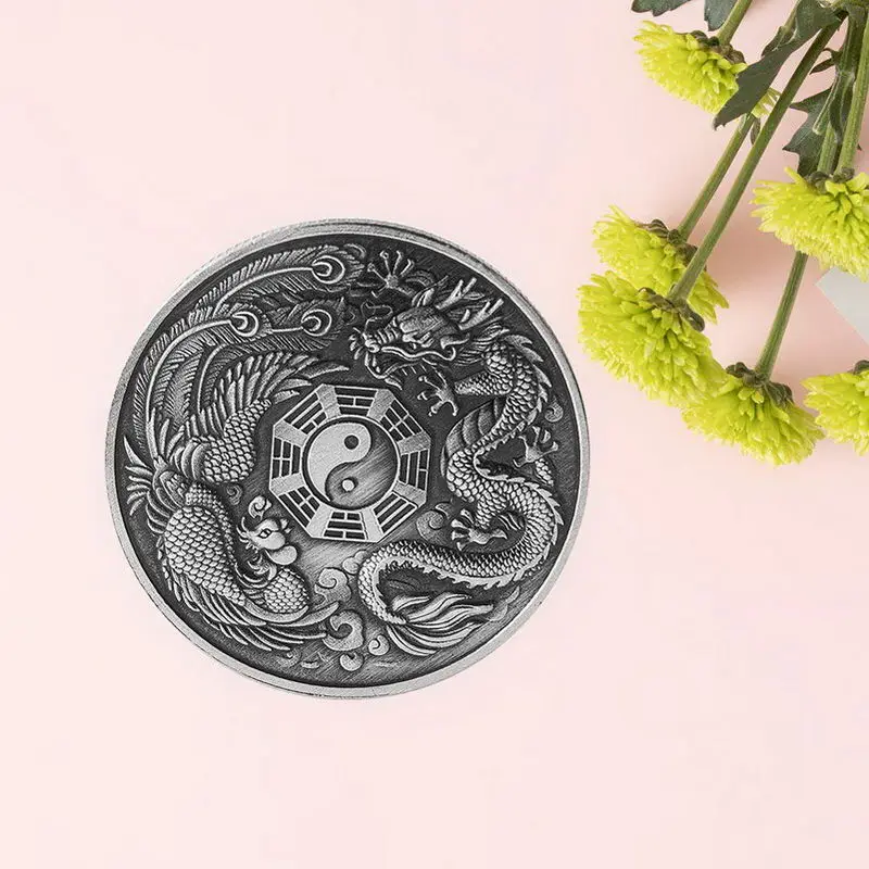 Памятная медаль Dragon and Phoenix Chengxiang памятная монета значки с животными коллекция