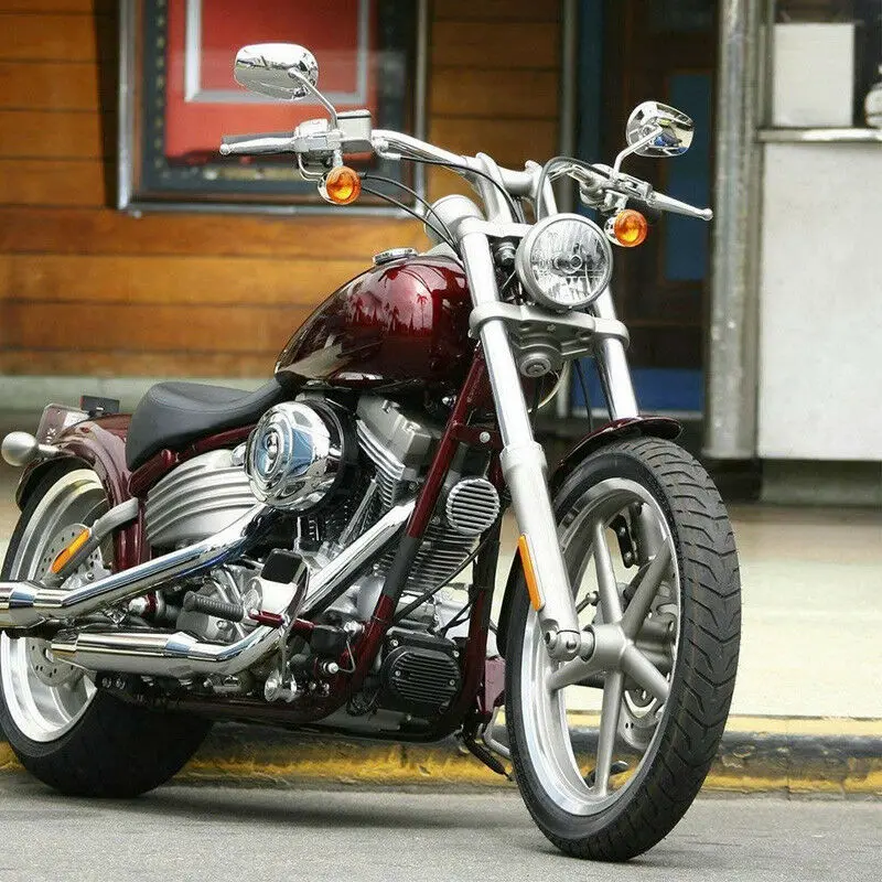 KEMiMOTO мотоцикл 8 мм боковые зеркала заднего вида для Touring Road King Road Glide Dyna Softail Sportster 883 1200