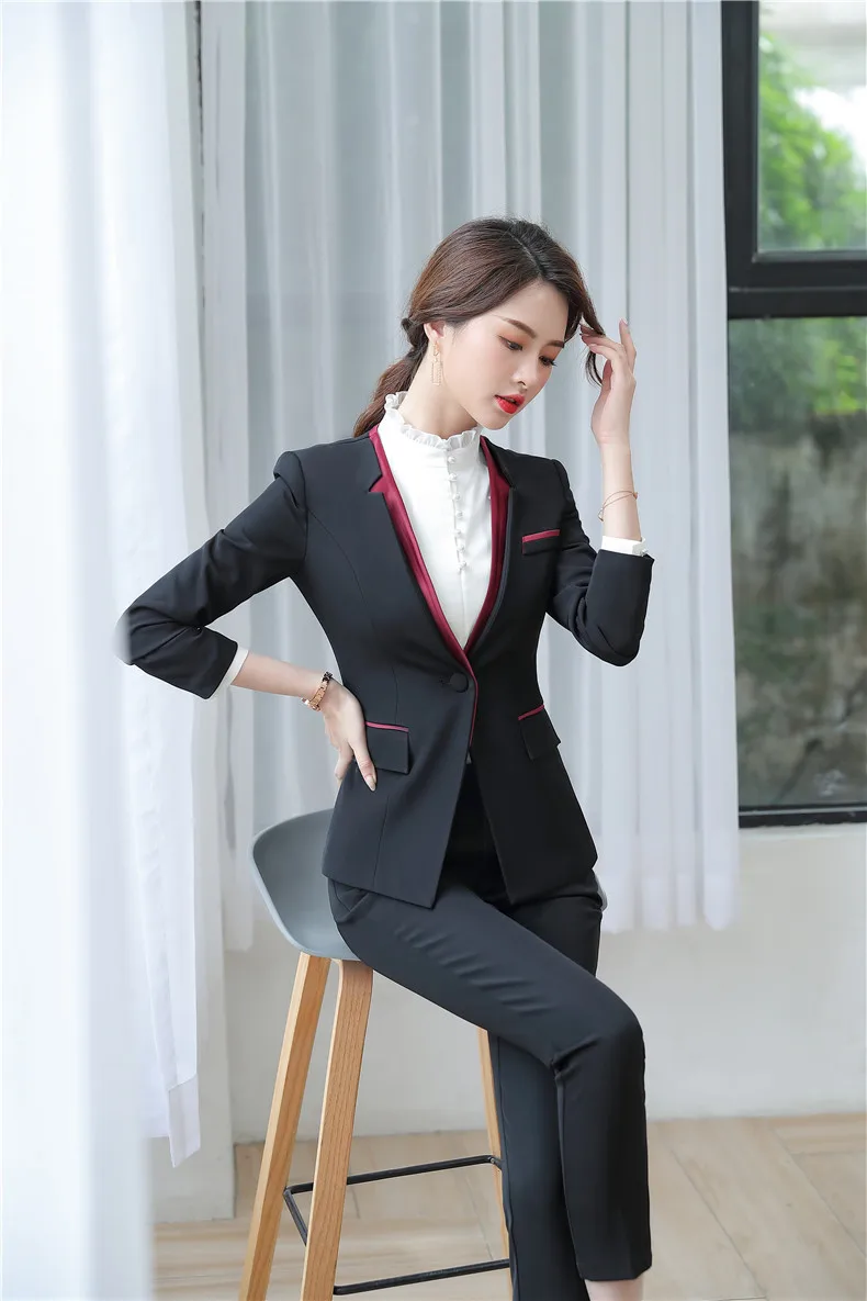 送料無料メール便 女性2ピースパンツレディーススーツファッションポリカドットシングルブレザーフレアフレアフレア秋オフィスドレス女性 予約608 Apparel Women S Clothing Viajealasostenibilidad Org