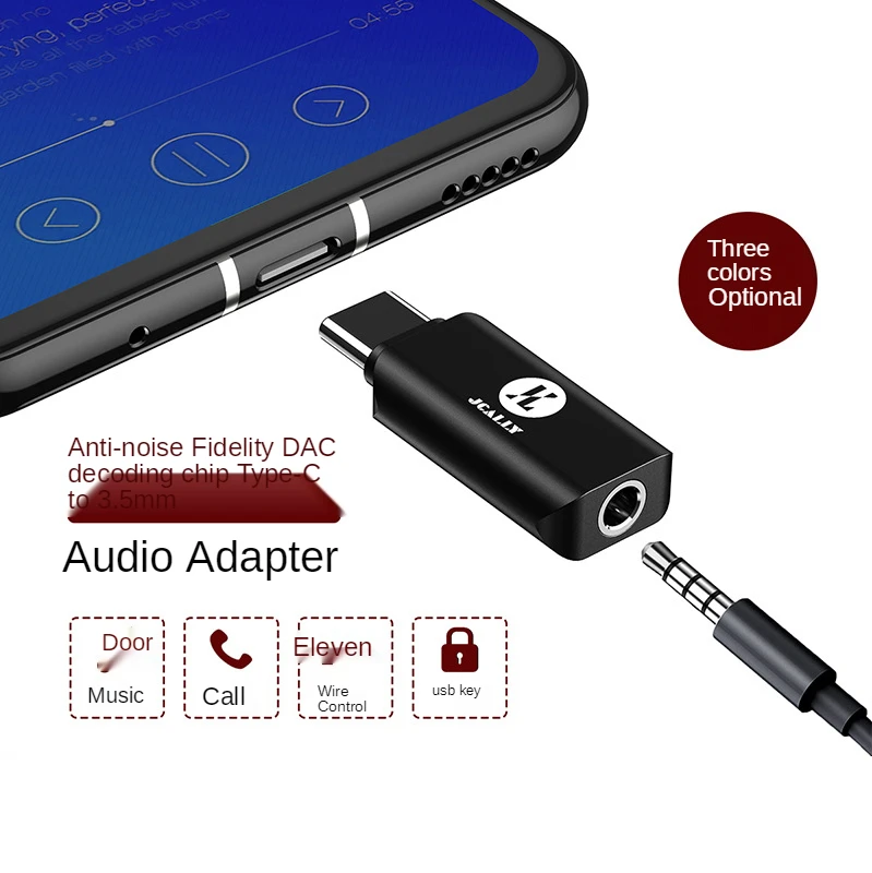 Earphone Amplifier Adapter HIFI DAC earphone Amplifier USB Type C to 3.5mm female Headphone Jack audio adapter 3.5 Digital Decoder AUX Converter earphone amplifier adapter