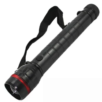 

LED Flashlight With Hand Strap CREE XPE Tail Compass, Telescopic Zoom, Outdoor Long-range Riding Charging Lighting