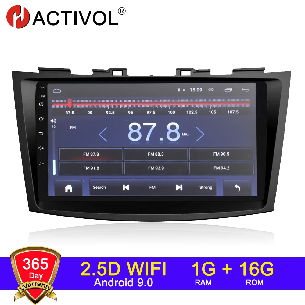 4G wifi 2G 3 2G Android 9,0 2 din автомагнитола для Suzuki Swift Ertiga 2005- автомагнитола - Цвет: Wifi 1G 16G