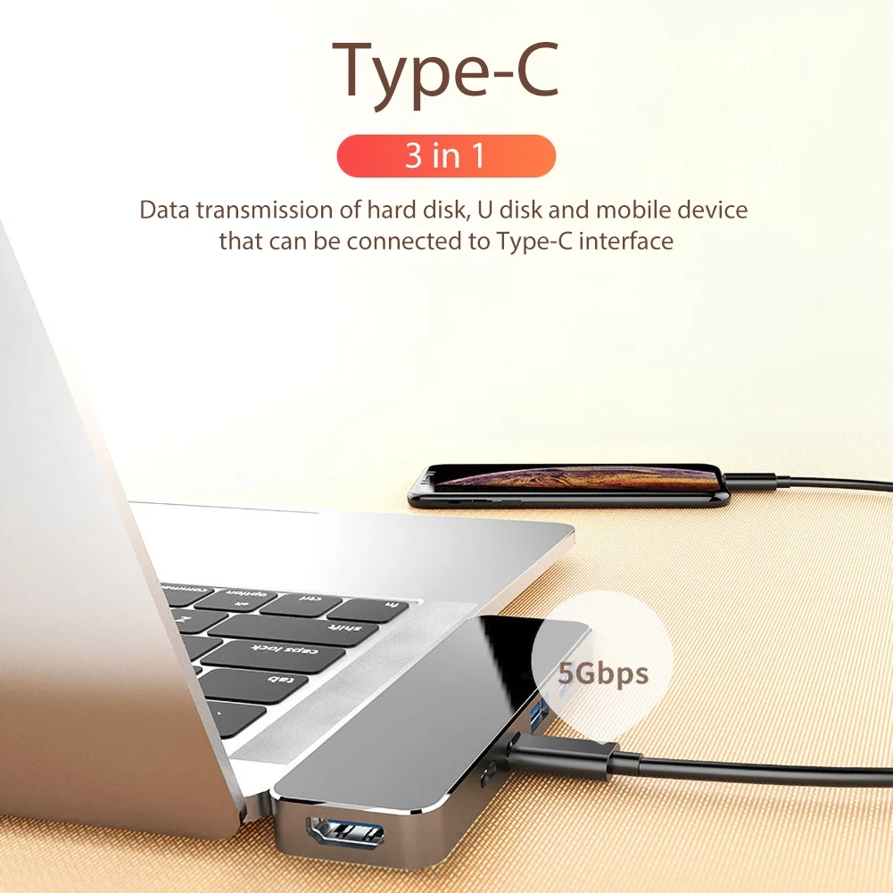 Usb c usb-хаб разветвитель USB 3,0 HDMI Micro-SD TF кард-ридер адаптер док-концентратор для ноутбука ПК адаптер кабель usb type c