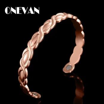 

Adjustable Magnetic Copper Bracelet Healing Bio Therapy Arthritis Pain Relief Bangle Cuff Magnetic Therapy Bracelet for Women